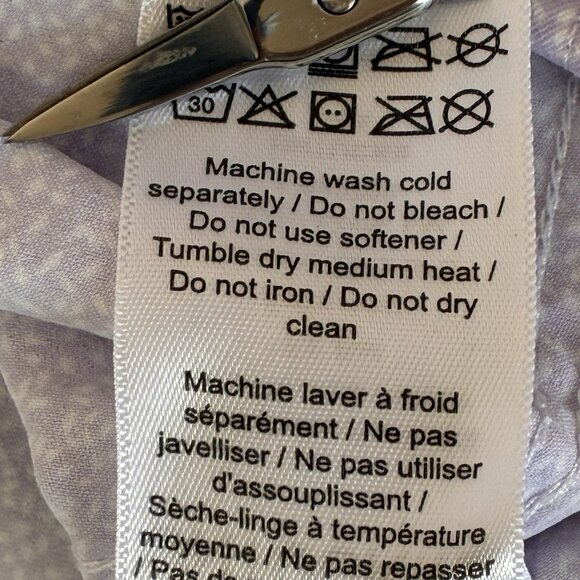 Untuckit Fortia Shirt Mens XXXL 3XL Purple White Button Up Camp Commuter Stretch - Picture 8 of 9